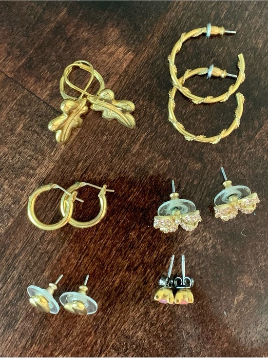 Monet Jewelry - Bundle of 6 pairs of goldtone earrings